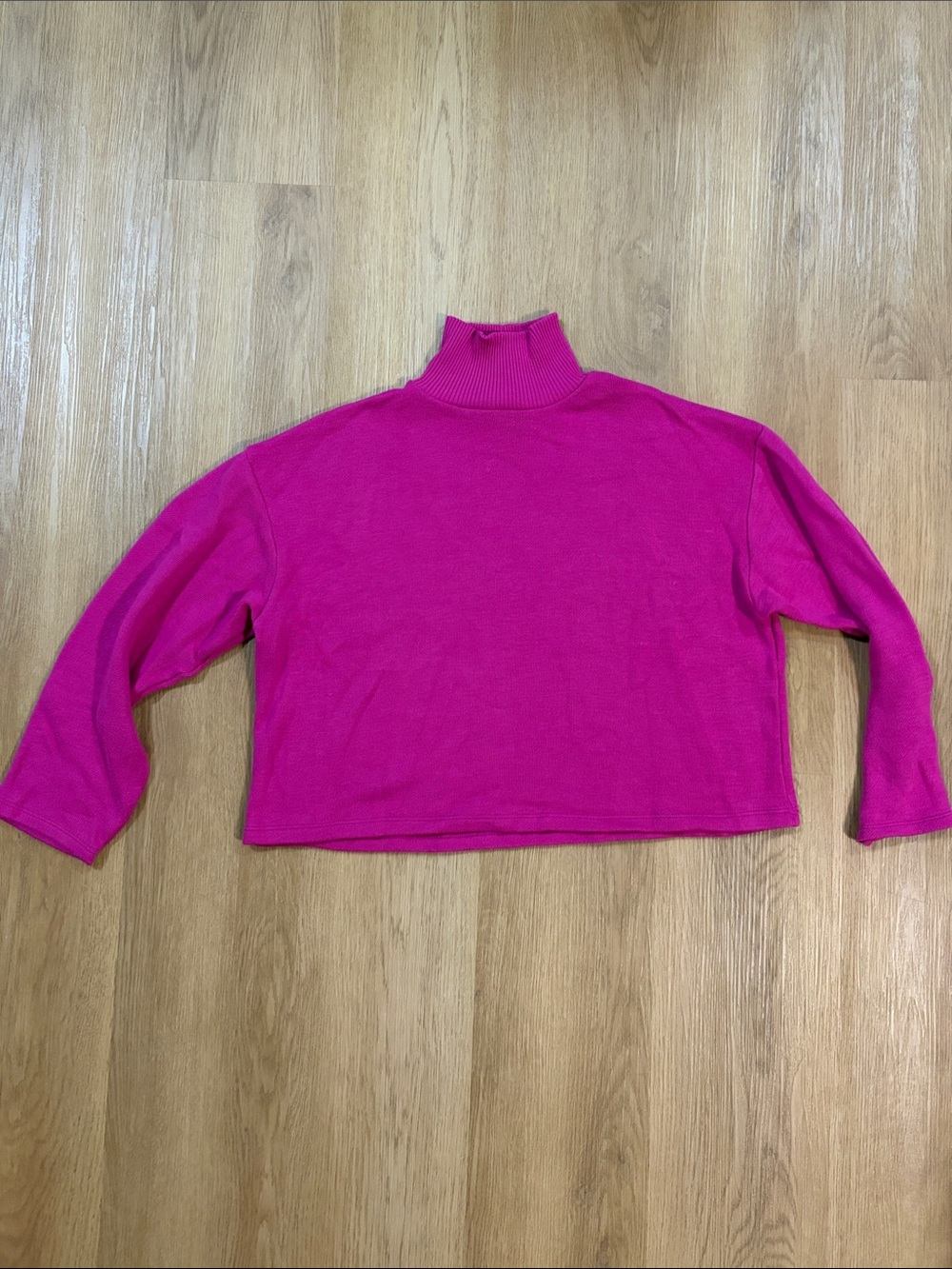 Zara Hot Pink Turtleneck Sweater